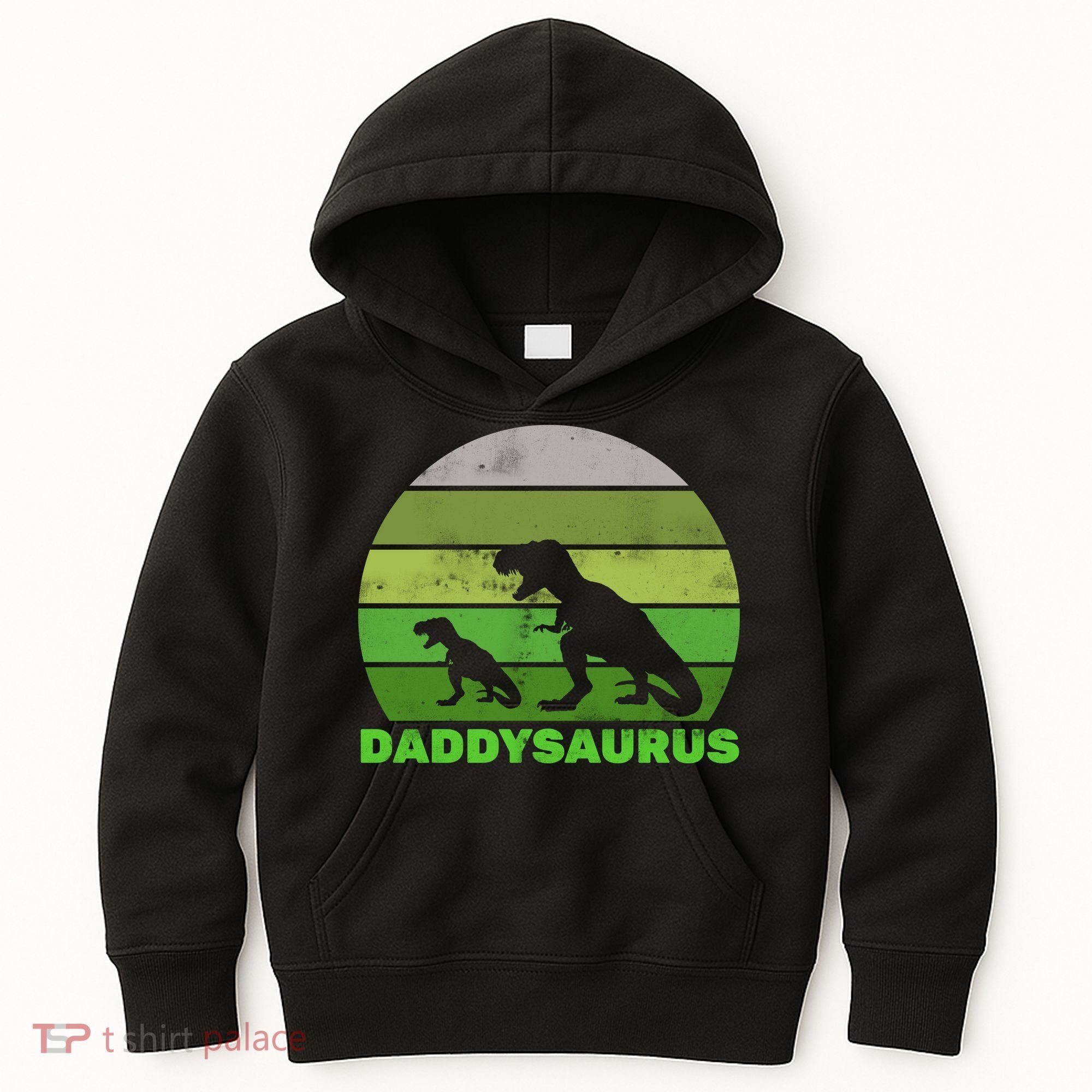 Retro Daddysaurus  Kids Hoodie