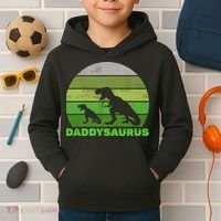 Retro Daddysaurus  Kids Hoodie thumb 2