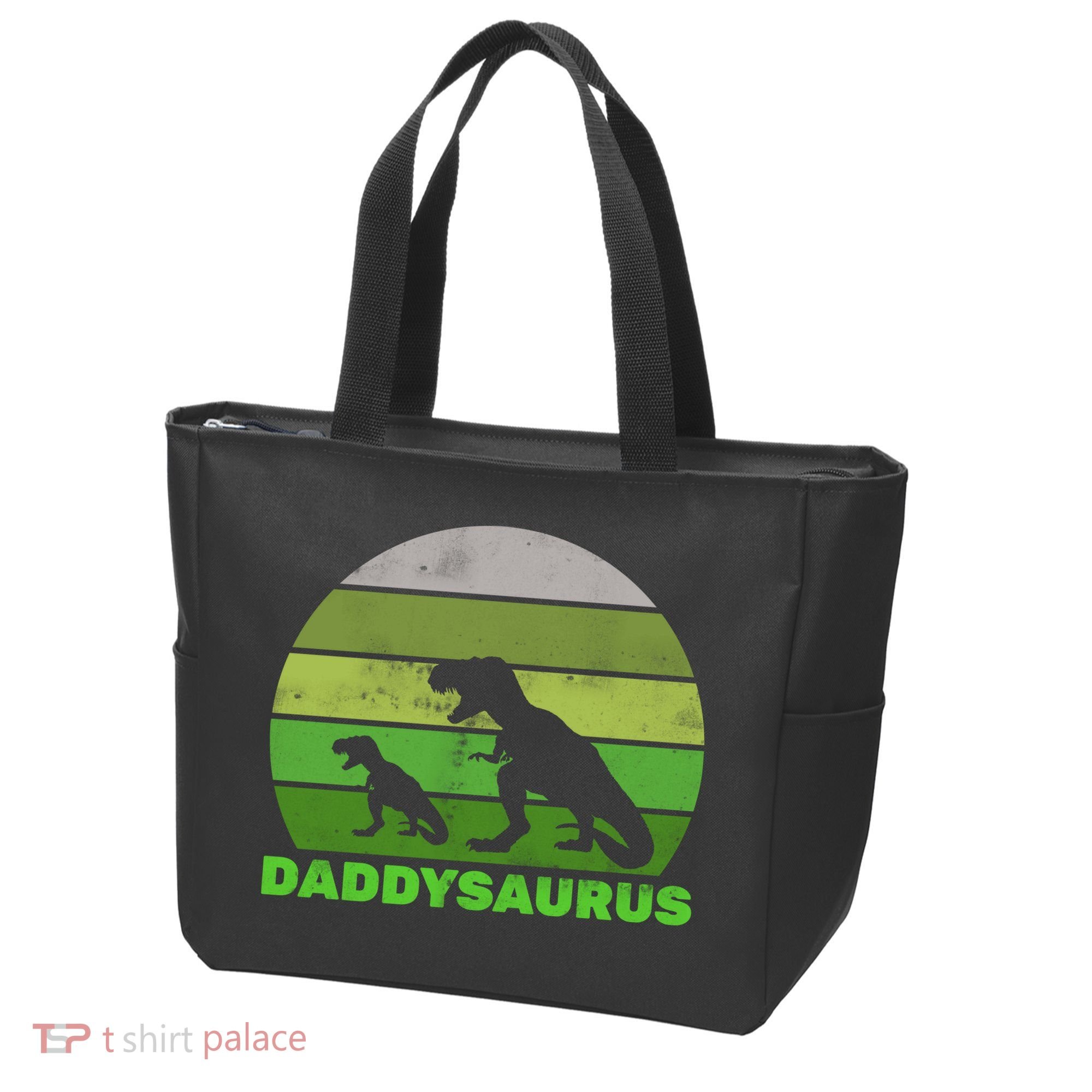 Retro Daddysaurus  Tote Bag