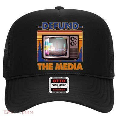 Retro Defund the Media Vintage TV Set Hat