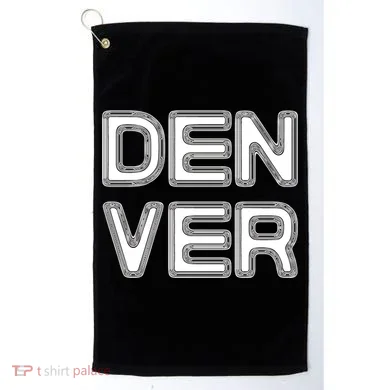 Retro Denver Golf Towel
