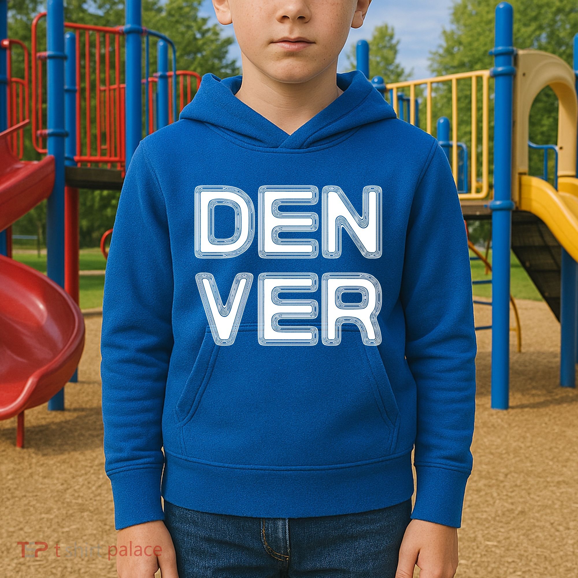 Retro Denver Kids Hoodie