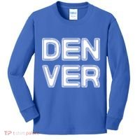 Retro Denver Kids Long Sleeve Shirt thumb 0