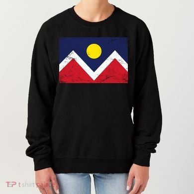 Retro Denver Colorado Flag Women's Sweatshirt