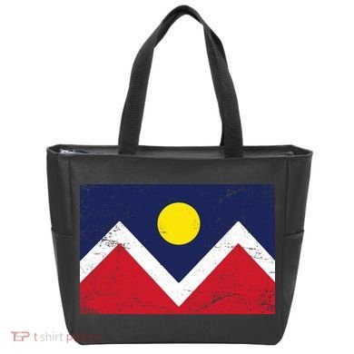 Retro Denver Colorado Flag Tote Bag