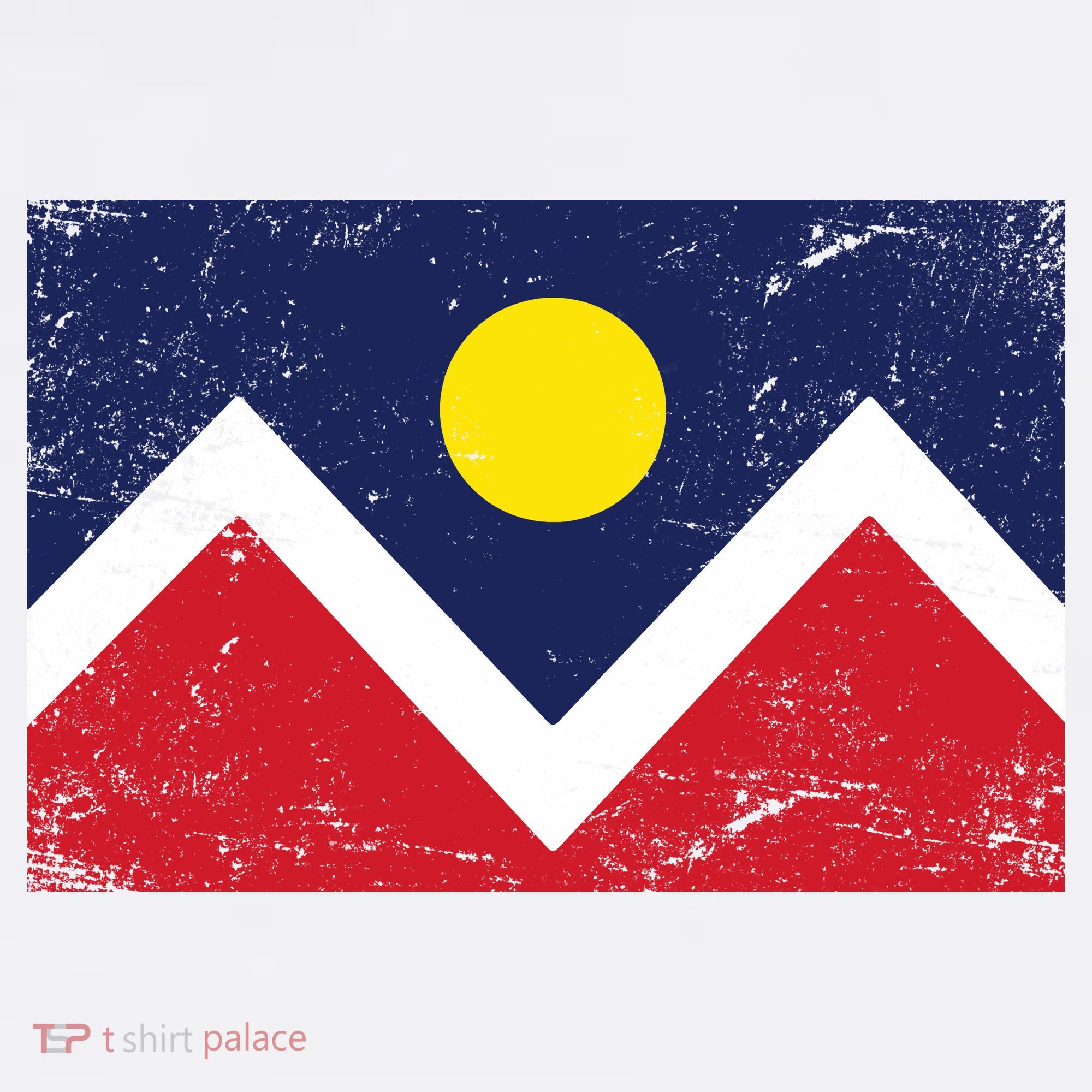 Retro Denver Colorado Flag T-Shirt