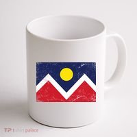 Retro Denver Colorado Flag Coffee Mug thumb 1