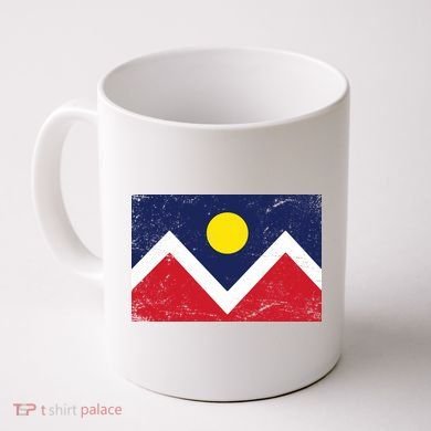 Retro Denver Colorado Flag Coffee Mug
