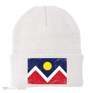 Retro Denver Colorado Flag Beanie