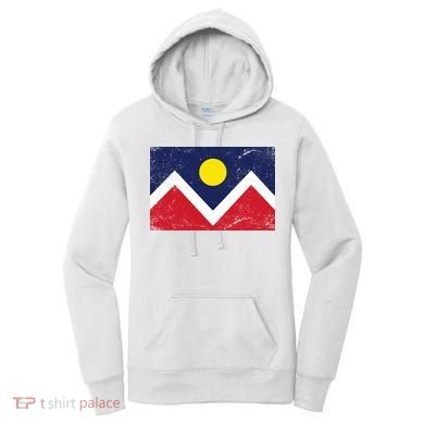 Retro Denver Colorado Flag Women's Hoodie