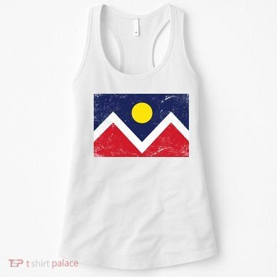 Retro Denver Colorado Flag Women's Tank Top