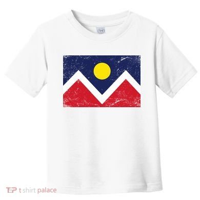 Retro Denver Colorado Flag Toddler T-Shirt