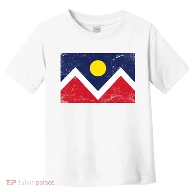 Retro Denver Colorado Flag Toddler T-Shirt