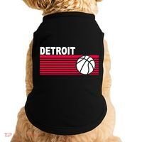 Retro Detroit Basketball Classic Logo Doggie Tank thumb 0