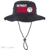 Retro Detroit Basketball Classic Logo Bucket Hat thumb 0