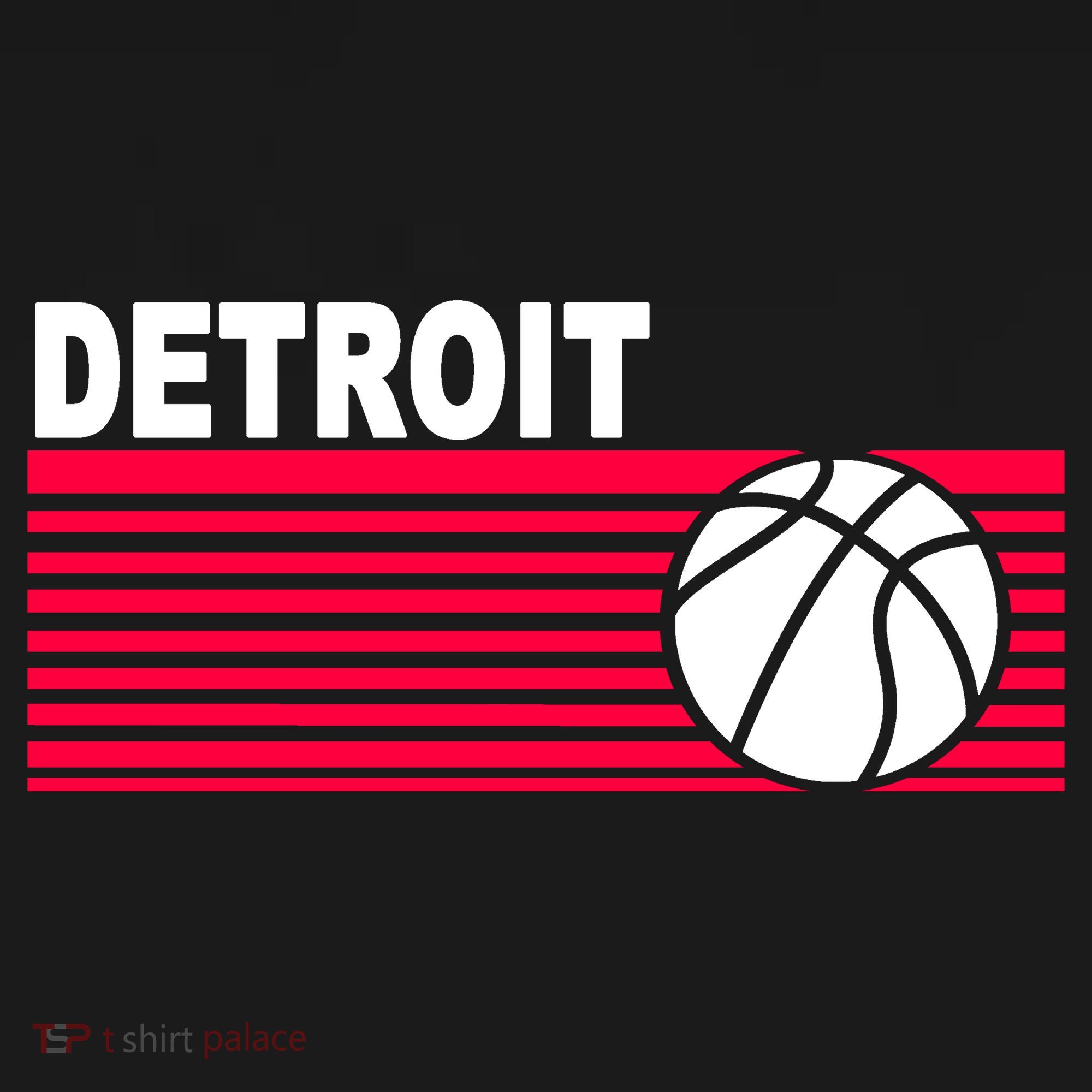 Retro Detroit Basketball Classic Logo Bucket Hat