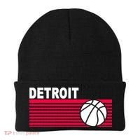 Retro Detroit Basketball Classic Logo Beanie thumb 0