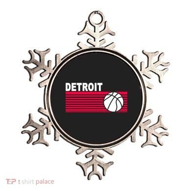 Retro Detroit Basketball Classic Logo Ornament