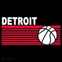 Retro Detroit Basketball Classic Logo Ornament thumb 1