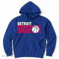 Retro Detroit Basketball Classic Logo Hoodie thumb 0