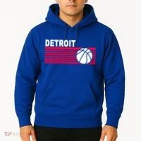 Retro Detroit Basketball Classic Logo Hoodie thumb 2