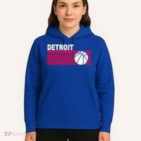 Retro Detroit Basketball Classic Logo Hoodie thumb 5