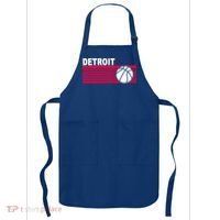 Retro Detroit Basketball Classic Logo Apron thumb 0