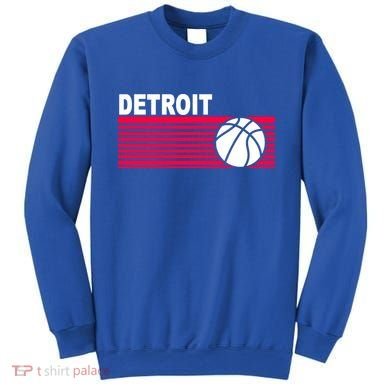 Retro Detroit Basketball Classic Logo Sweatshirt