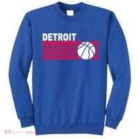 Retro Detroit Basketball Classic Logo Sweatshirt thumb 0