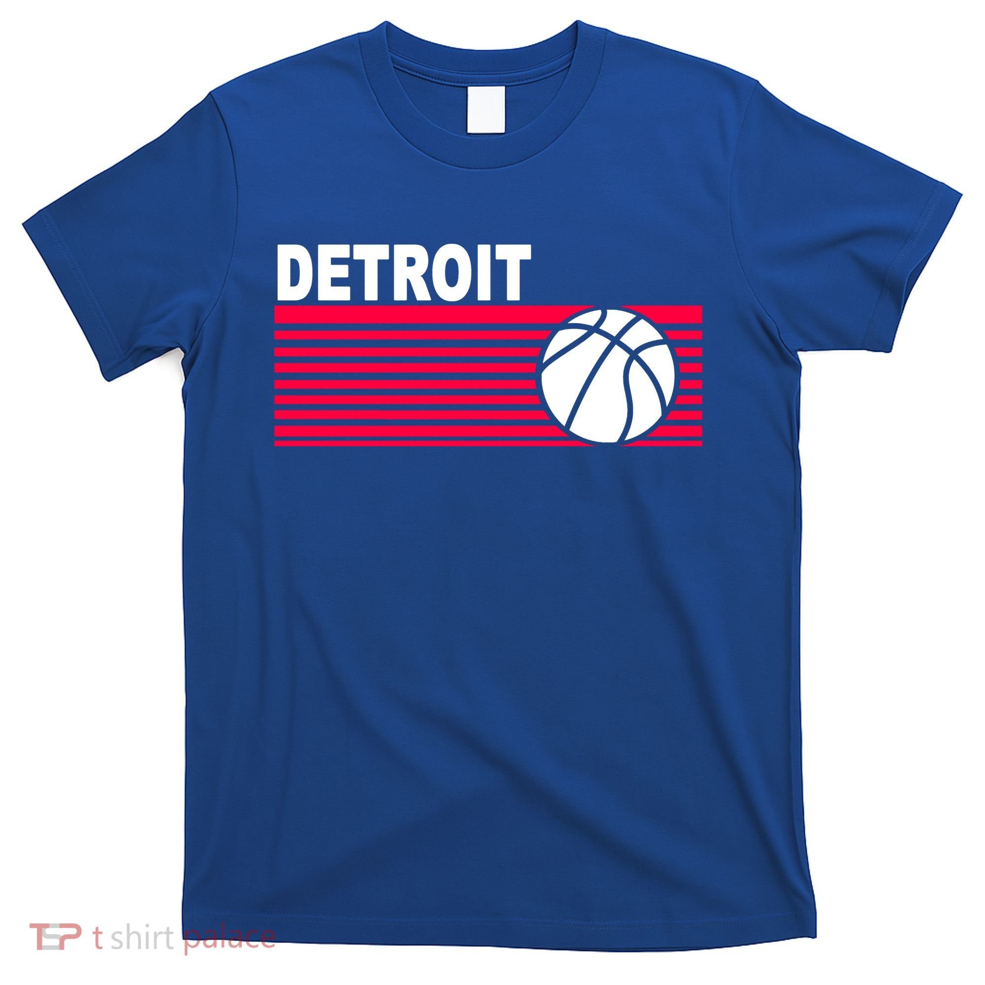 Retro Detroit Basketball Classic Logo T-Shirt