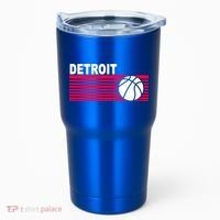 Retro Detroit Basketball Classic Logo Tumbler thumb 0