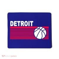 Retro Detroit Basketball Classic Logo Mousepad thumb 0