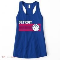 Retro Detroit Basketball Classic Logo Women's Tank Top thumb 0