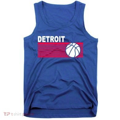 Retro Detroit Basketball Classic Logo Tank Top