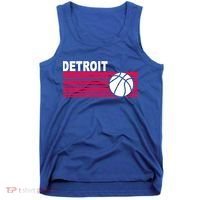 Retro Detroit Basketball Classic Logo Tank Top thumb 0
