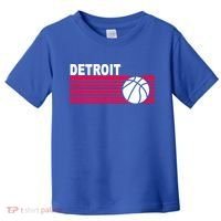 Retro Detroit Basketball Classic Logo Toddler T-Shirt thumb 0