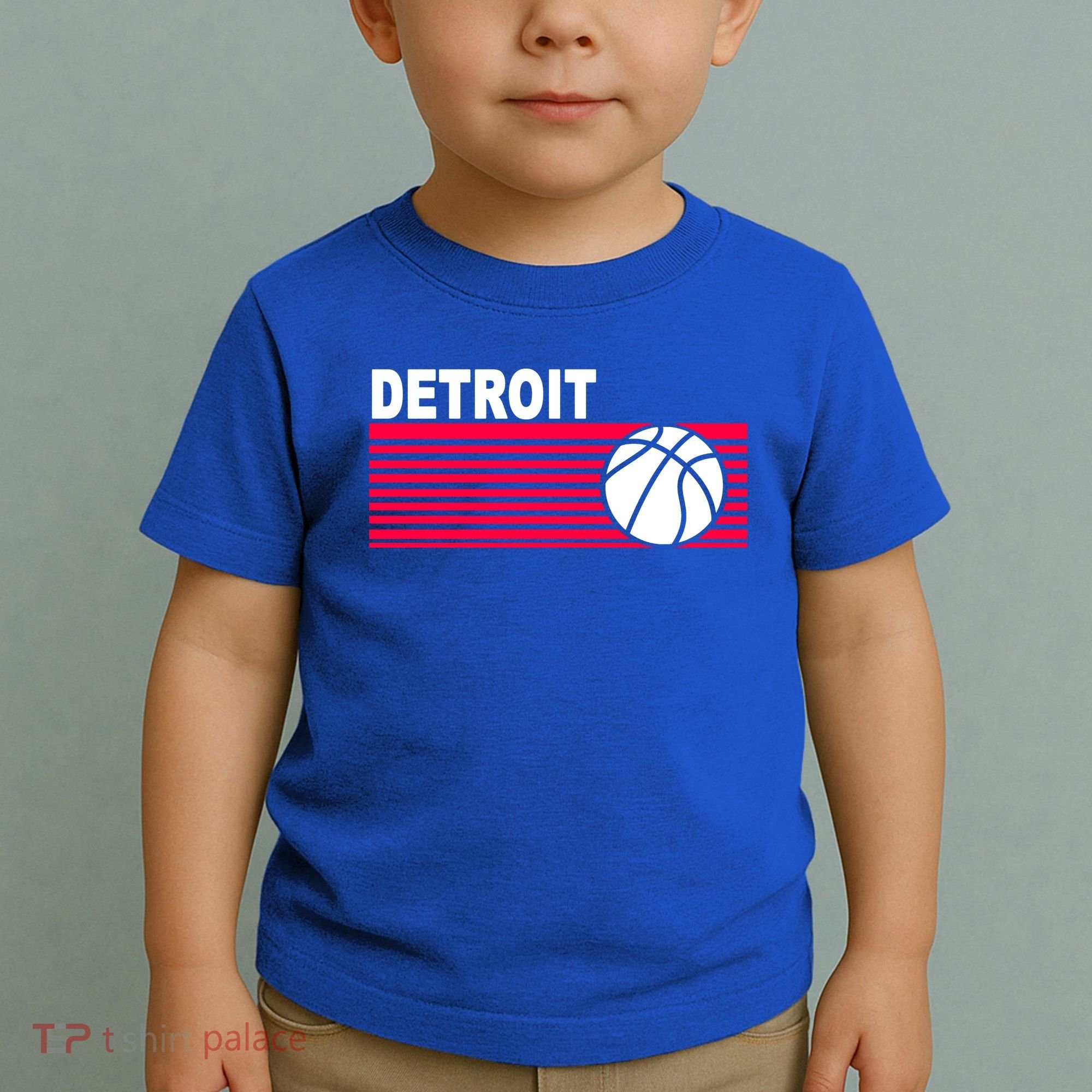 Retro Detroit Basketball Classic Logo Toddler T-Shirt