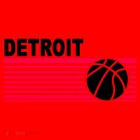 Retro Detroit Basketball Classic Logo Santa Hat thumb 1