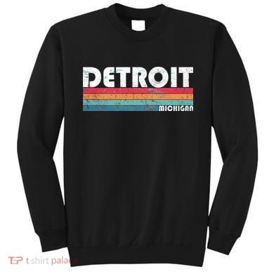 Retro Detroit Michigan Sweatshirt