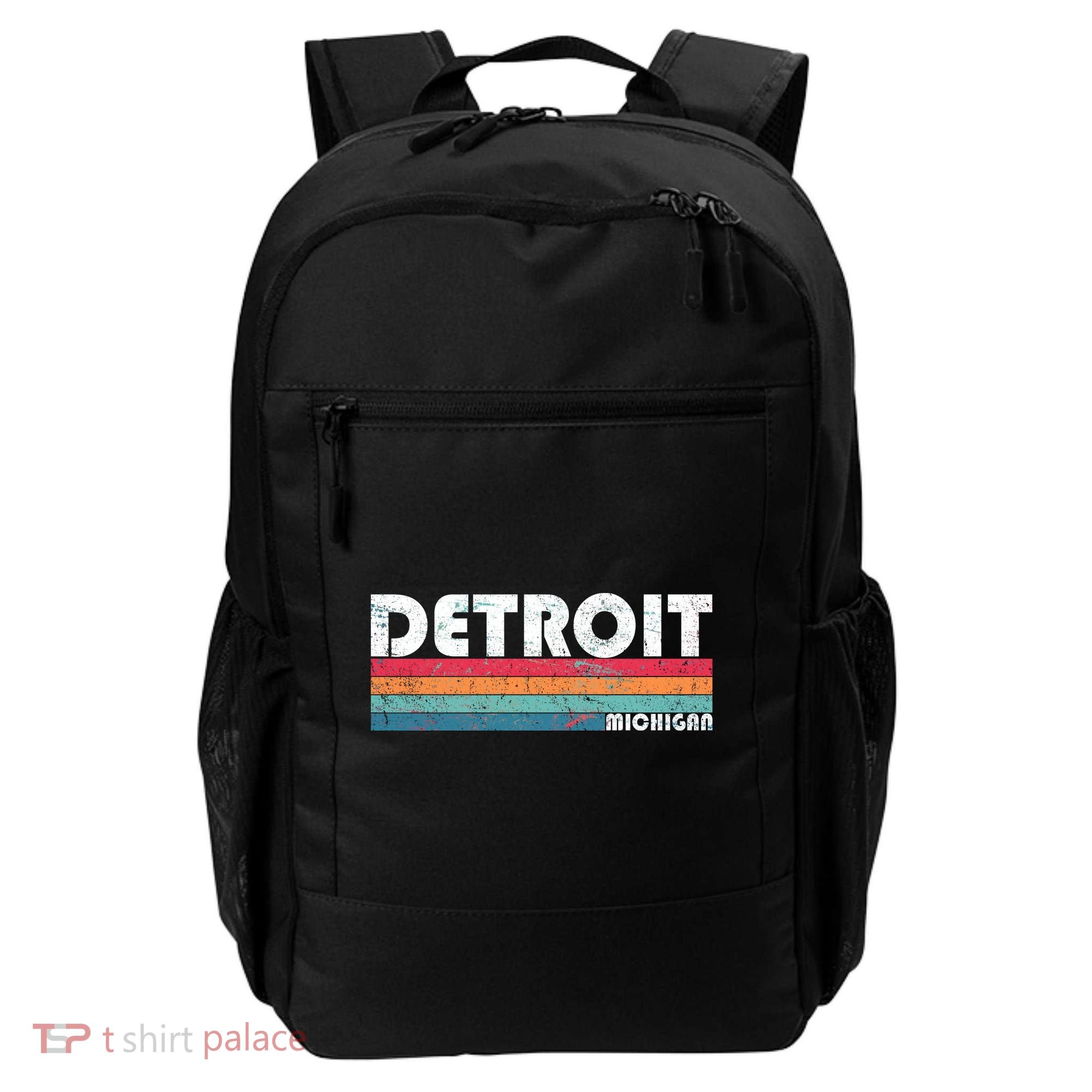Retro Detroit Michigan Backpack