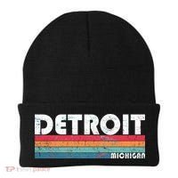 Retro Detroit Michigan Beanie thumb 0