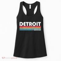 Retro Detroit Michigan Women's Tank Top thumb 0
