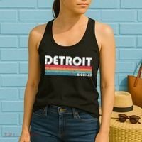 Retro Detroit Michigan Women's Tank Top thumb 2