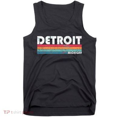 Retro Detroit Michigan Tank Top