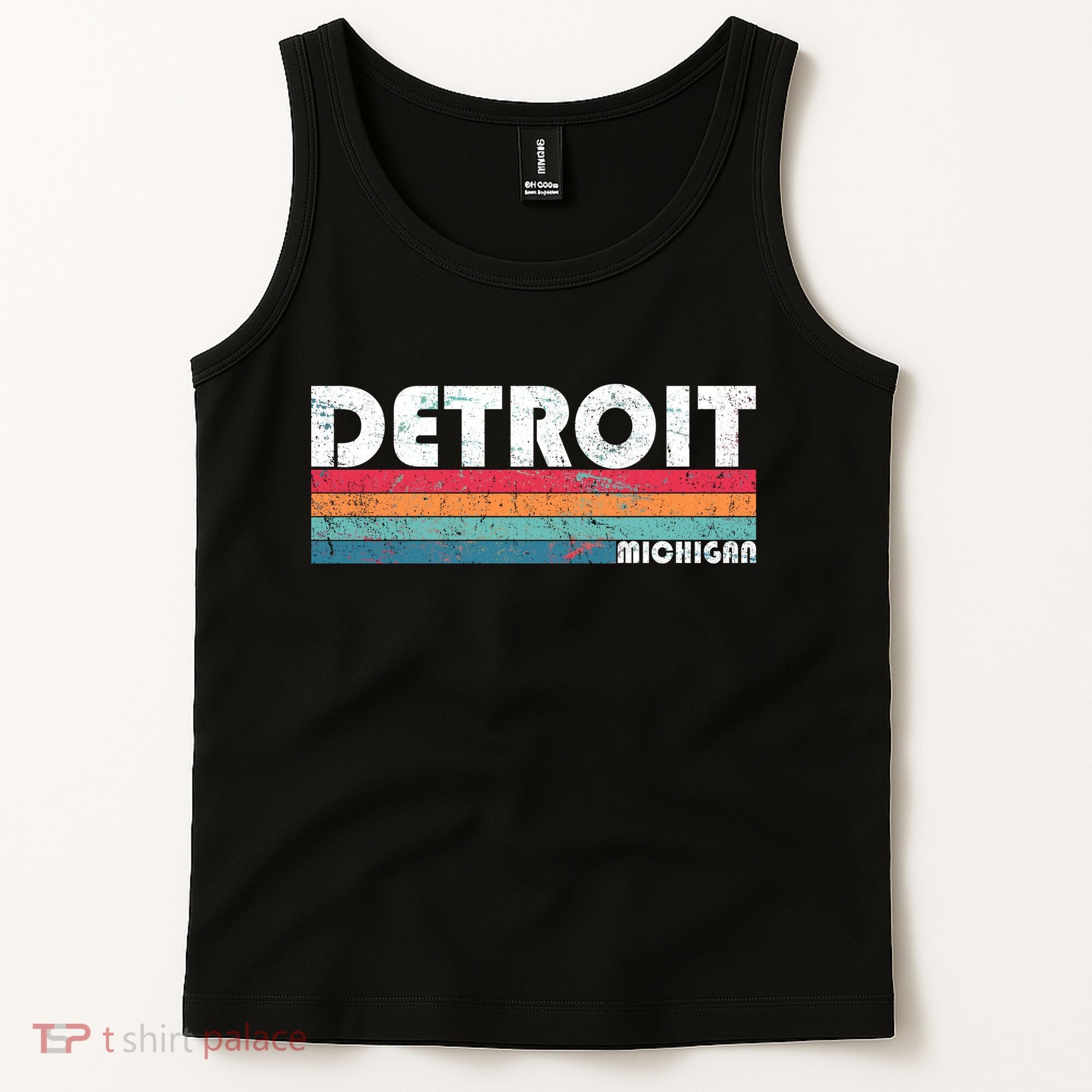Retro Detroit Michigan Tank Top
