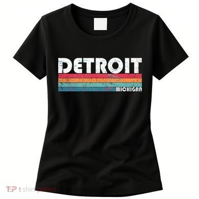 Retro Detroit Michigan Women's T-Shirt