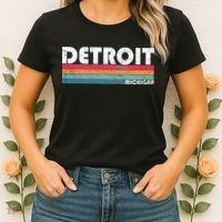Retro Detroit Michigan Women's T-Shirt thumb 2