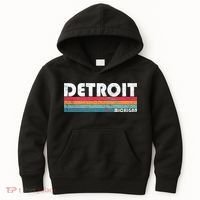 Retro Detroit Michigan Kids Hoodie thumb 0