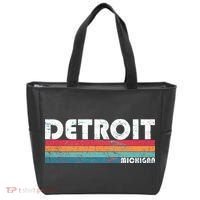 Retro Detroit Michigan Tote Bag thumb 0