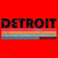 Retro Detroit Michigan Santa Hat thumb 1